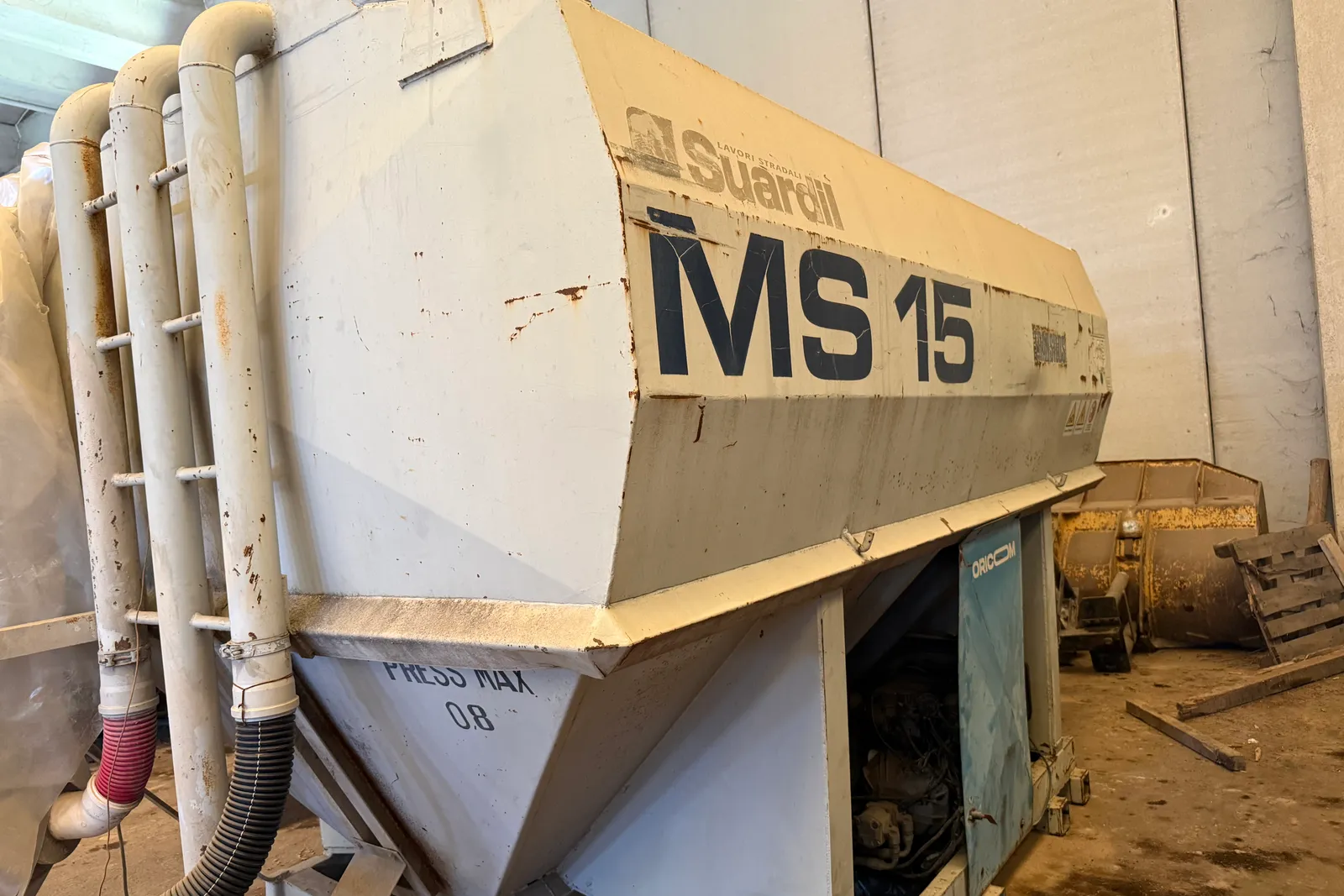 Impianto cemento da cantiere MS Caldaie mod. MS 15 R
