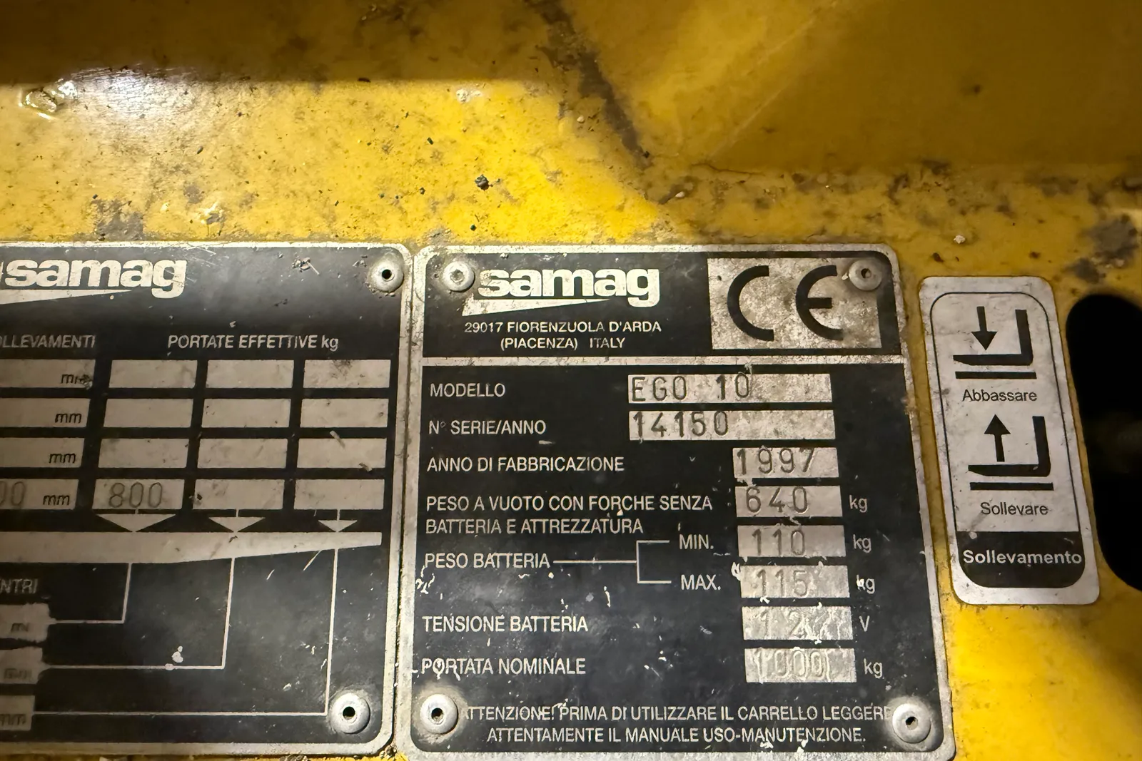 Carrello elevatore uomo a terra Samag (ID 1)