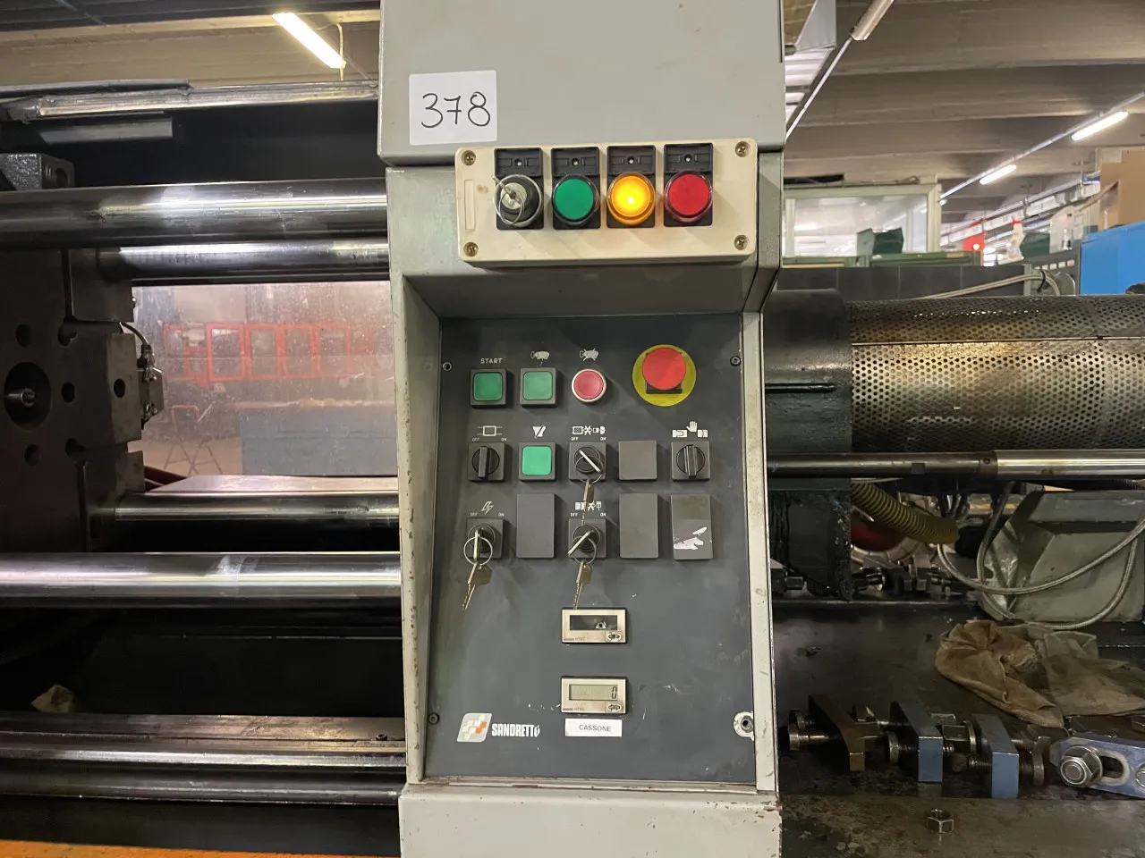 Pressa oleodinamica per stampaggio plastica Sandretto mod. Euromap 430/95