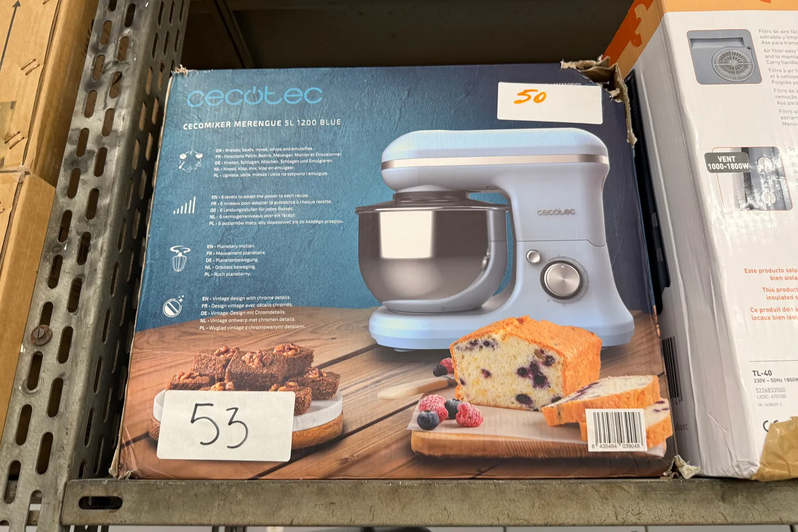 Stock prodotti, batterie, imballaggi, arredi e varie