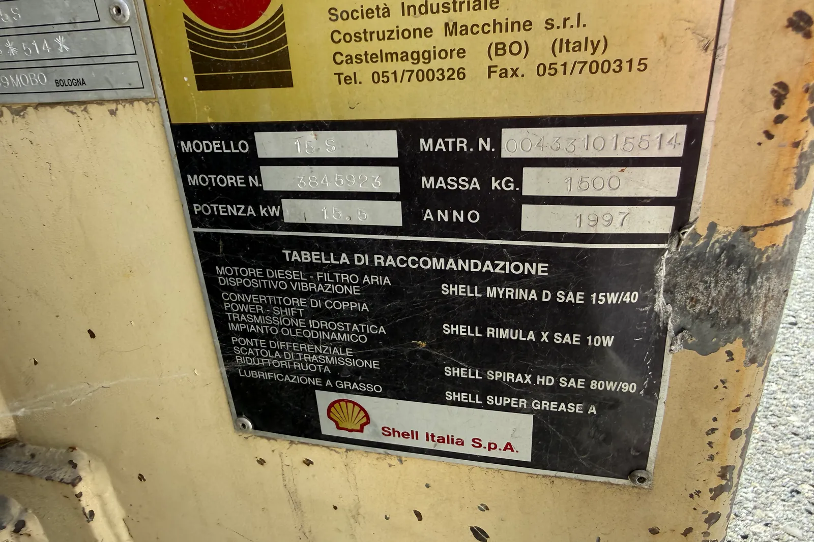 Rullo compressore Sicom mod. 15 S Sirio