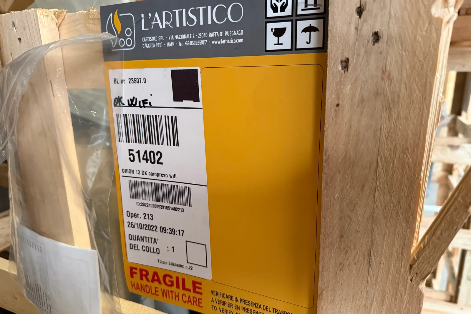 N. 4 stufe a pellet (ID 280) e n. 3 camini a pellet (ID 263)