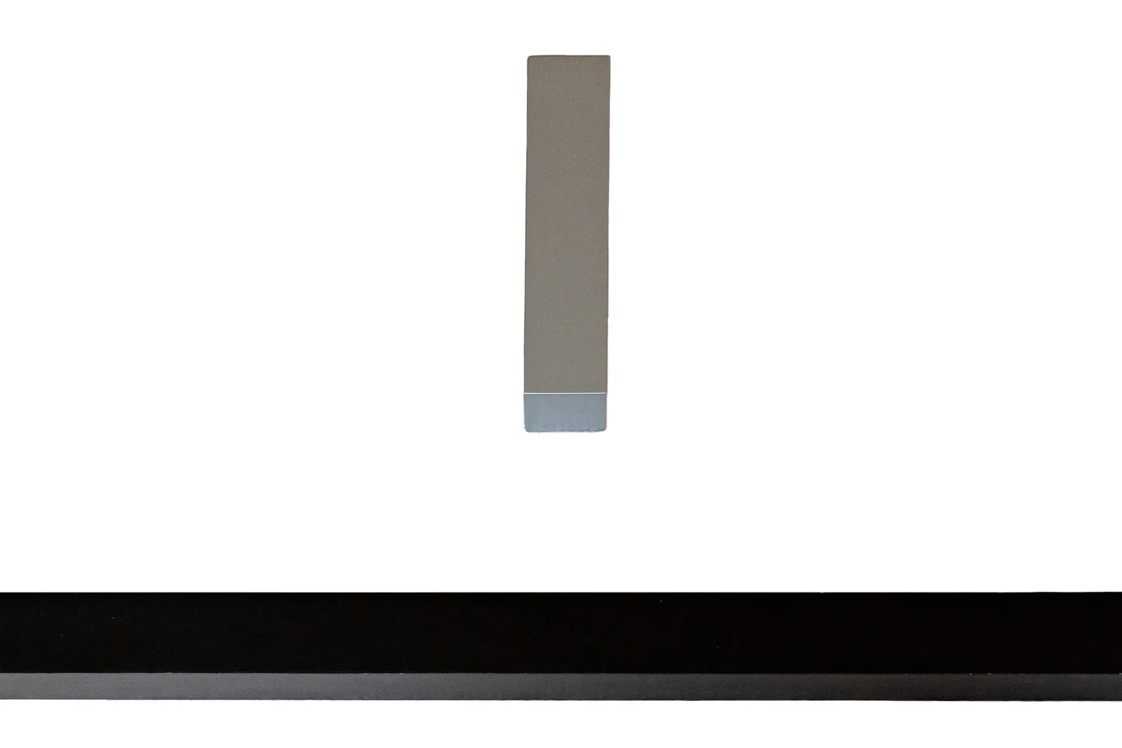 GIANNI PIACENTINO - Blue-silver small pole and Prussian-gray horizontal bar, I