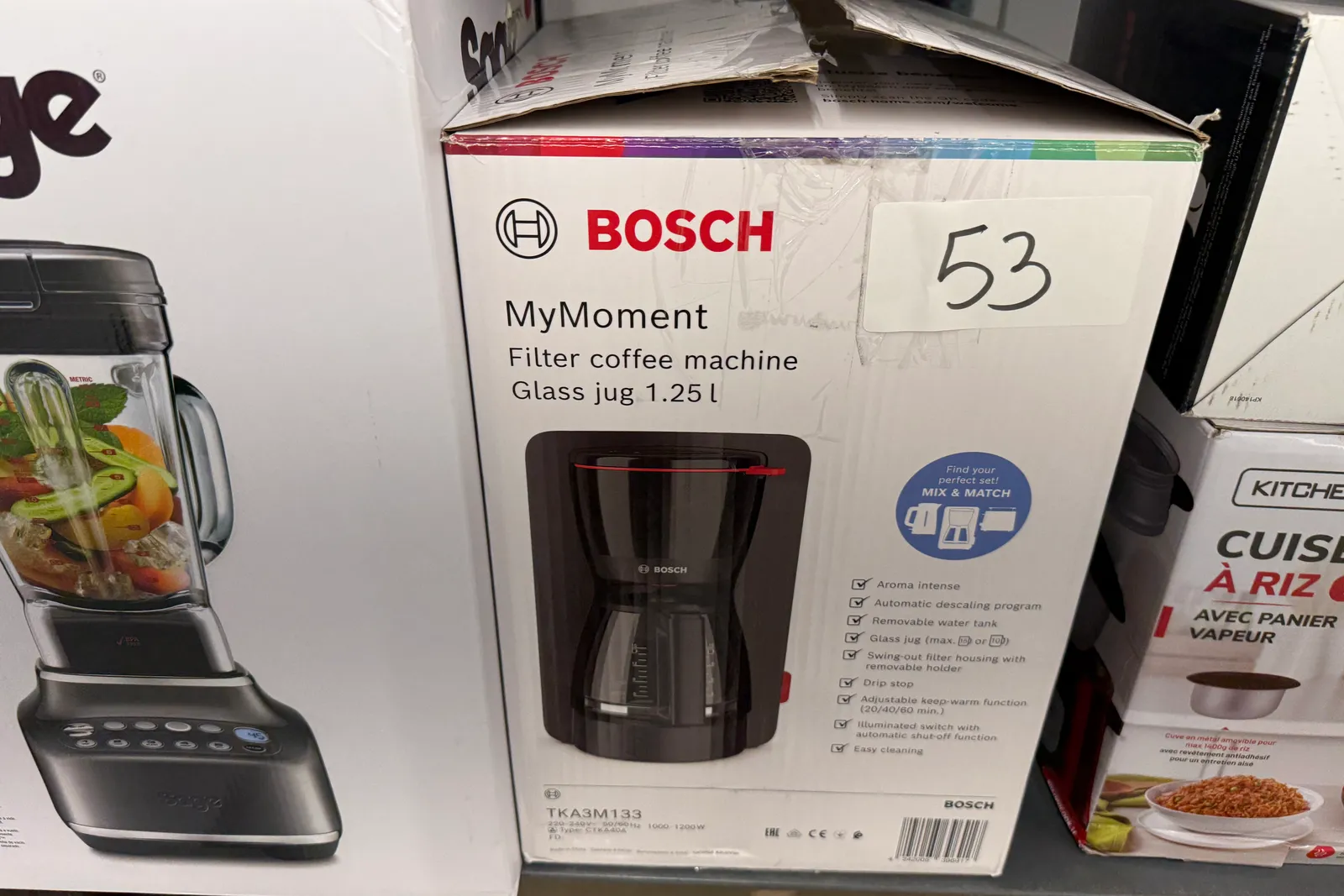 Stock prodotti, batterie, imballaggi, arredi e varie