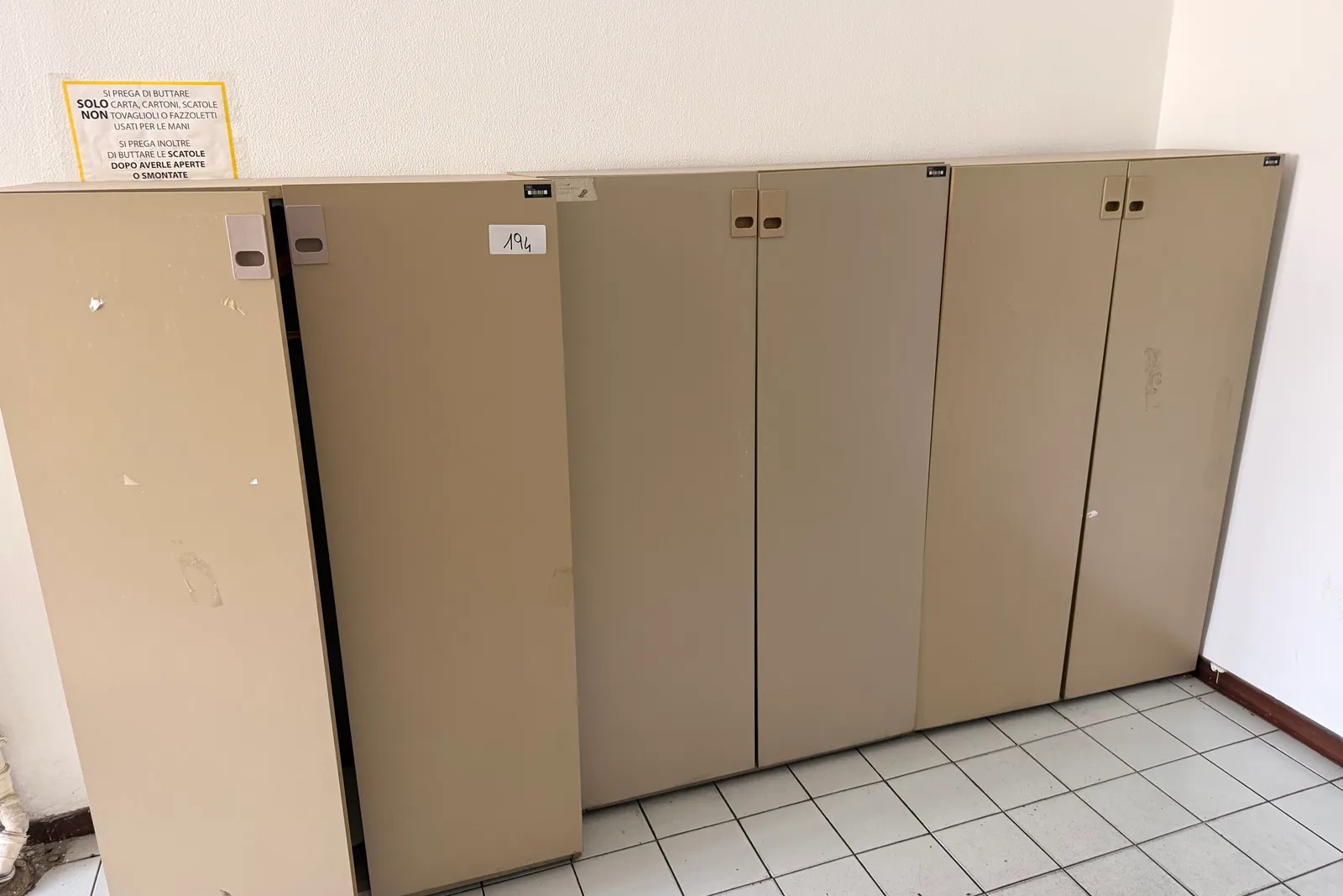 Arredi e macchine elettriche ed elettroniche da ufficio (ID da n. 31 a n. 194, oltre ID 201)