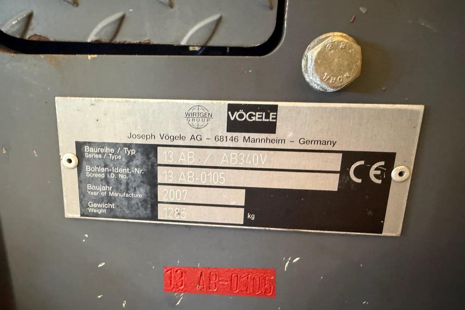 Vibrofinitrice Vogele mod. Super 1103-2