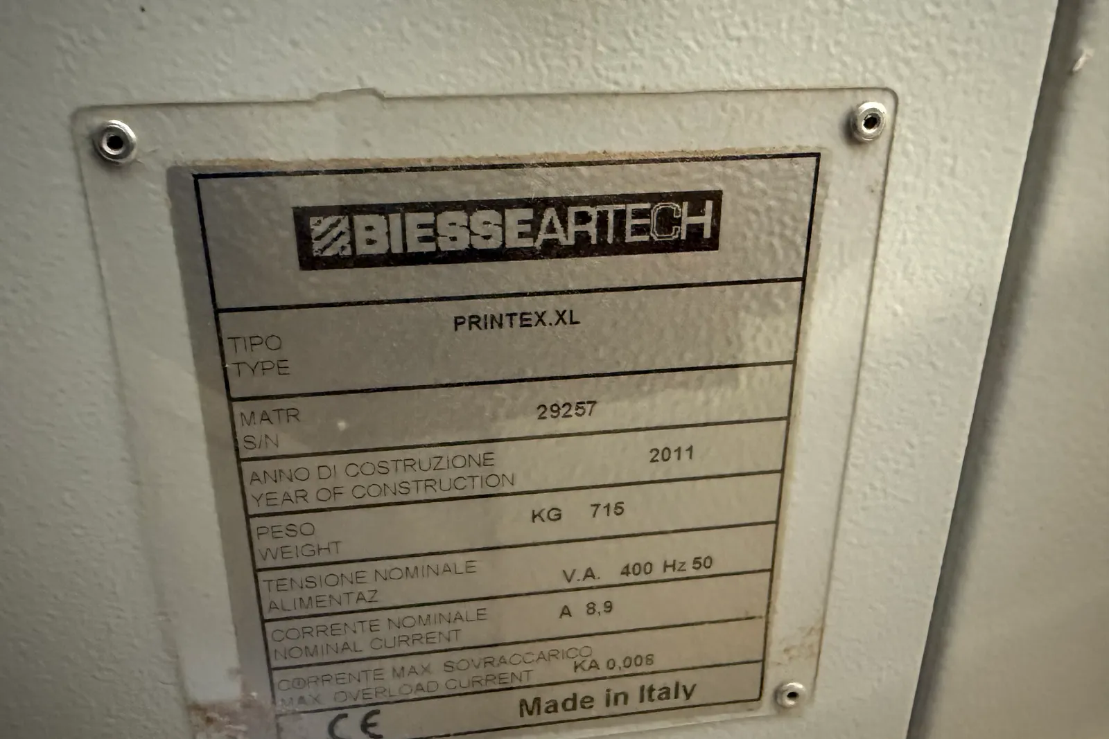 Foratrice a CNC Biesse Artech mod. Printex.xl (ID 15)
