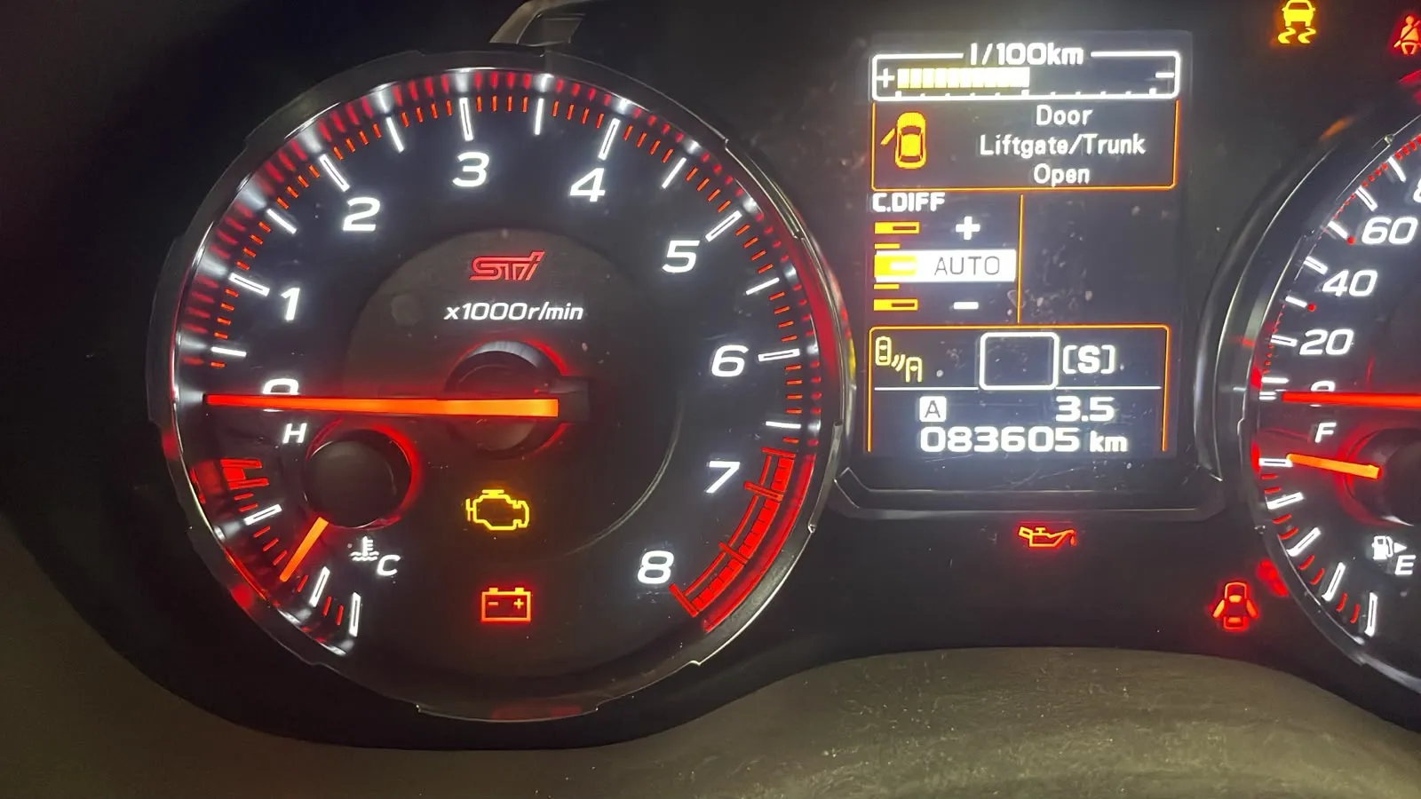 Autovettura Subaru WRX targata FK969VT (ID 138)
