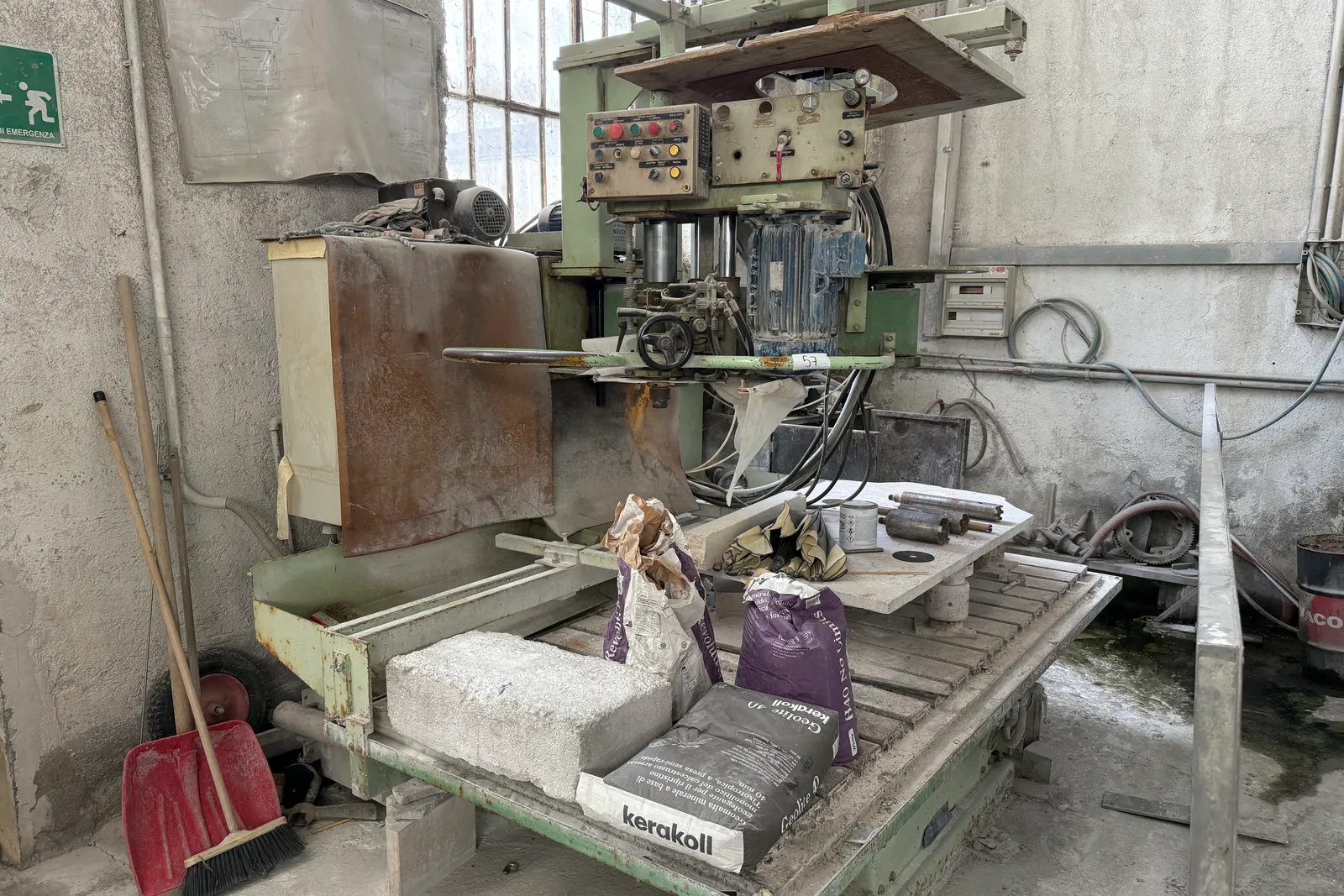 Macchinari e attrezzature lavorazione pietra (come indicati nel parere di congruità del 02.07.2026)
