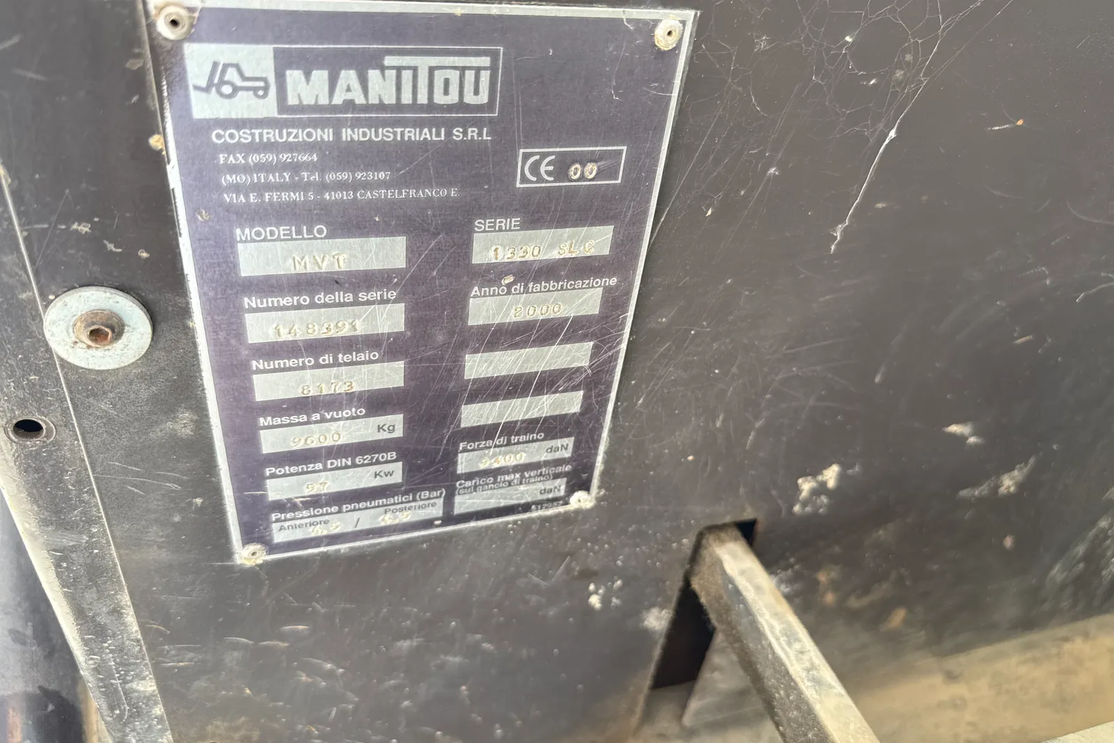 Sollevatore telescopico Manitou mod. MVT