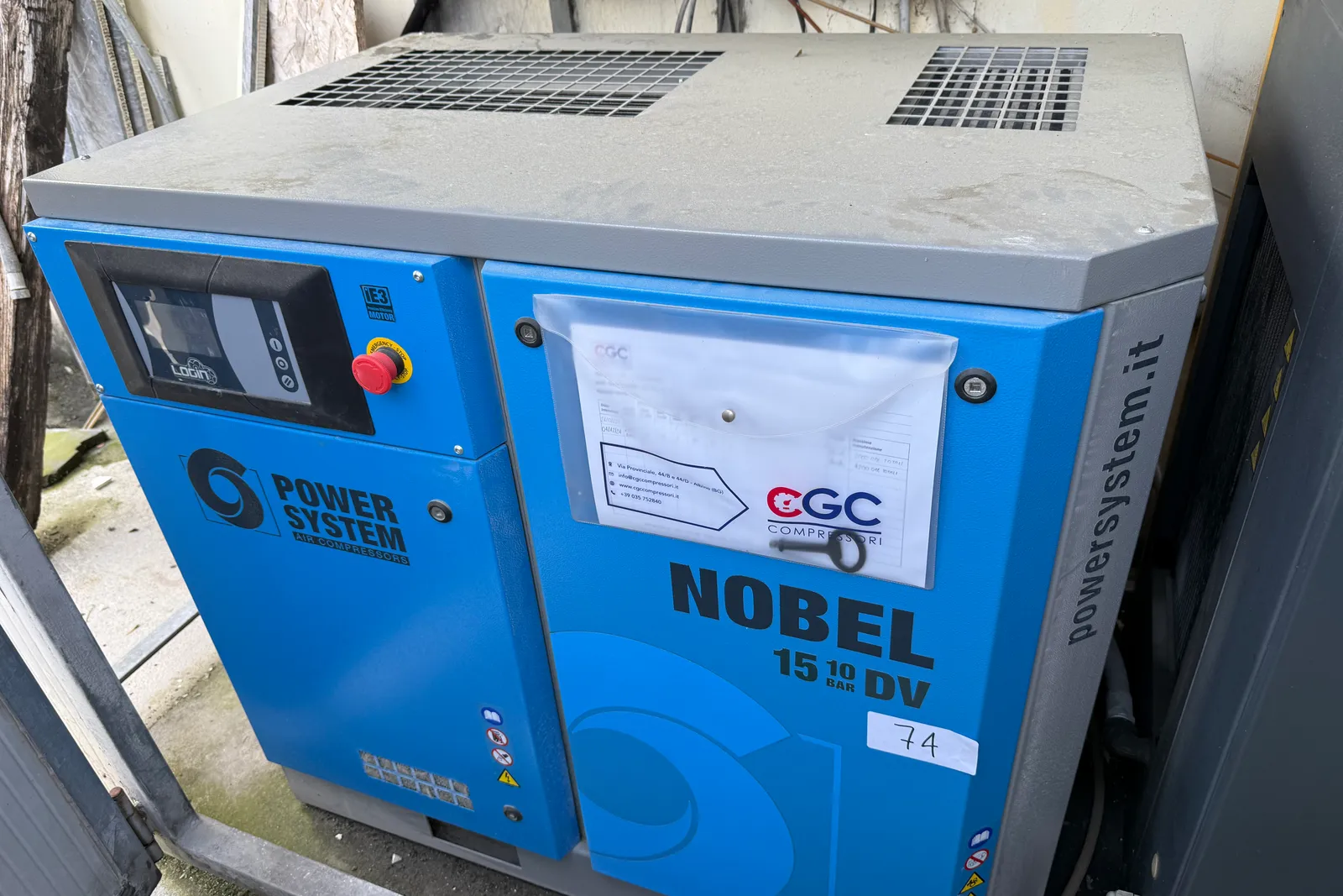 Cisterna e serbatoio, compressori, carrelli (ID 77A, 73, 74, 95, 82, 87, 81, 84, 79)