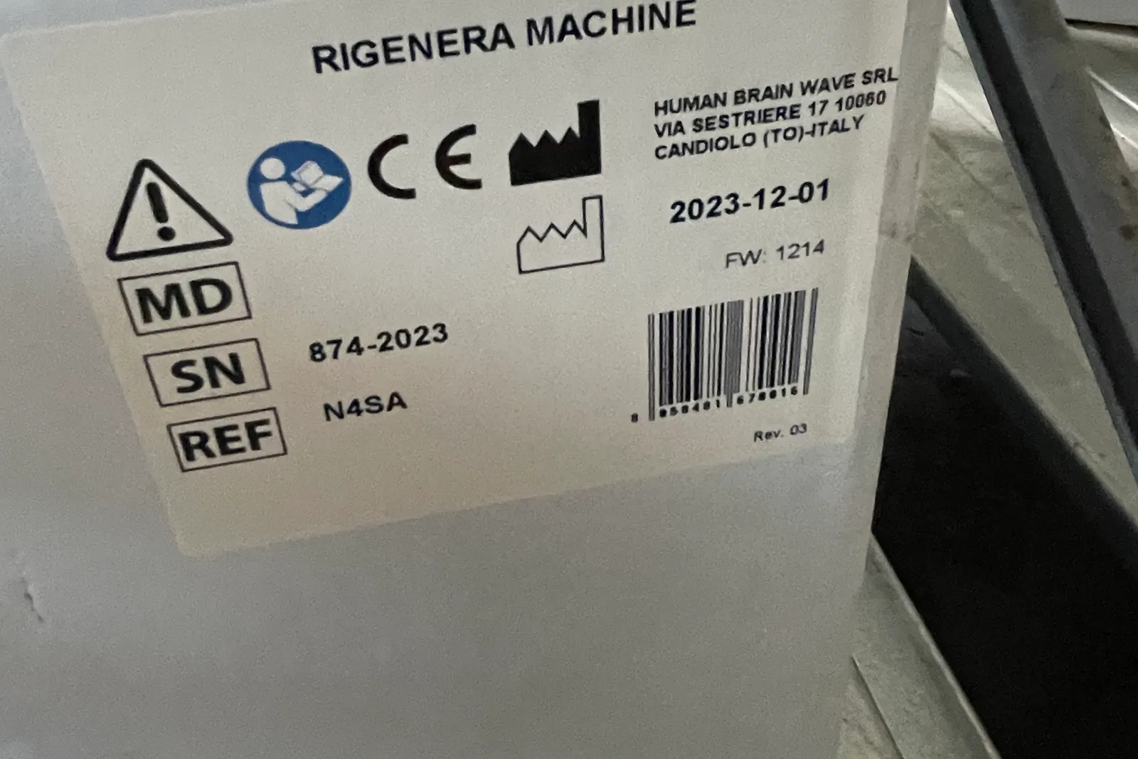 Magazzino - altri prodotti e macchinari estetica come da elenco (ALLEGATO 4) oltre videoproiettore ACER mod. P7280 