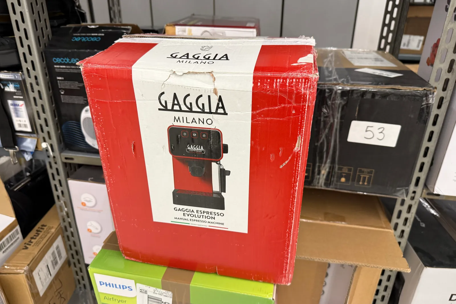Stock prodotti, batterie, imballaggi, arredi e varie