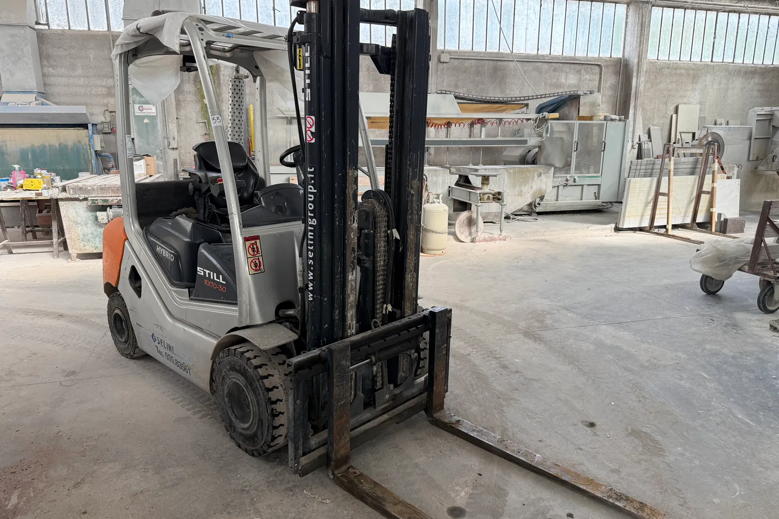 Gru Manghi (ID 32) e carrello elevatore (ID 33)